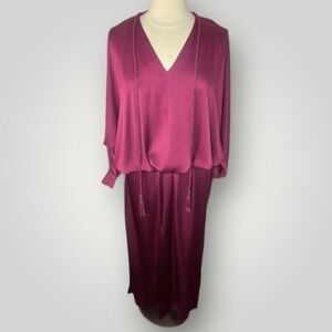 NWT RACHEL ZOE Oversized Long Dolman Sleeve Kaftan Maxi Dress, Size 4‎ fits XL